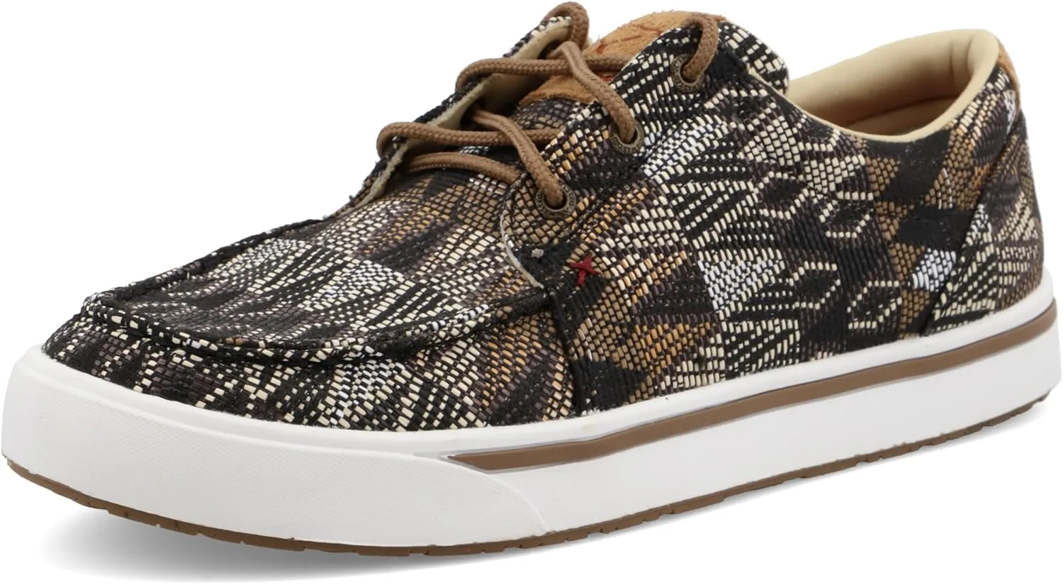 Мужские лоферы Twisted X Zero-X Chukka Driving Moc - кожаные лоферы с ручной обработкой натуральной кожи, коричневый
