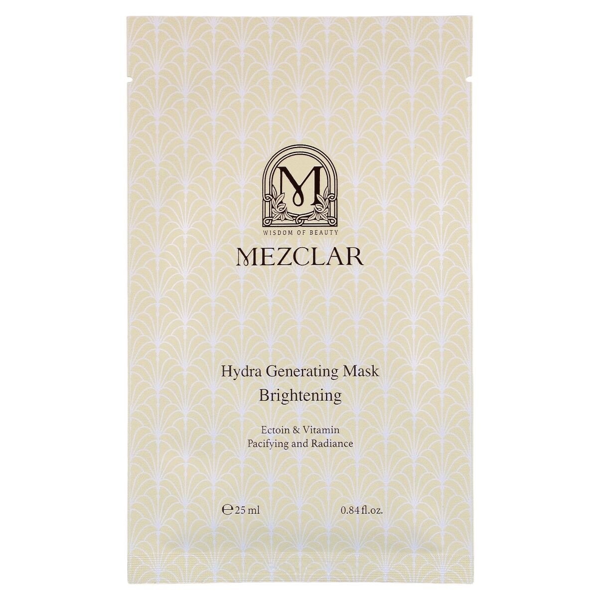 

Mezclar, Hydra Generating Mask Brightening, Увлажняющая и осветляющая тканевая маска, 25 мл