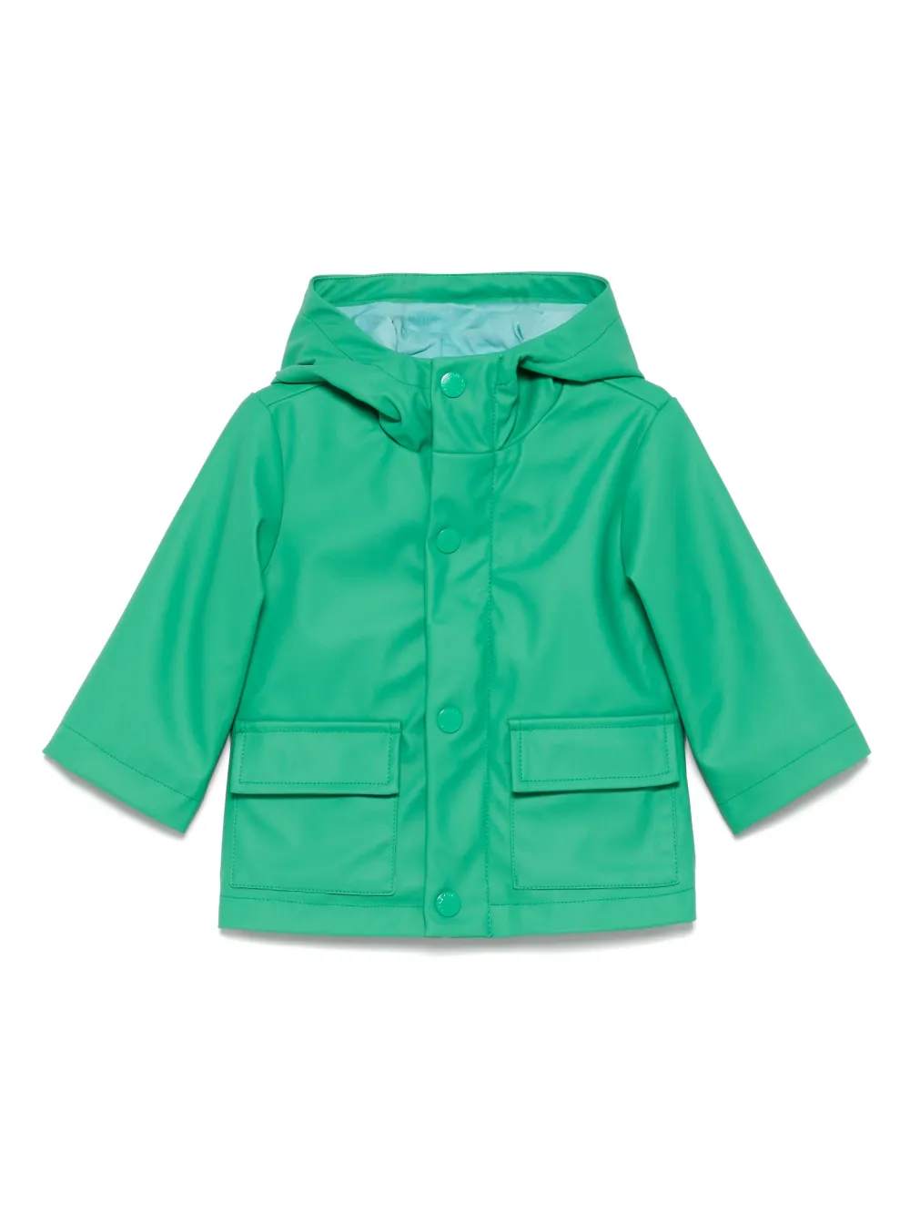 

Плащ с капюшоном Stella McCartney Kids, зеленый