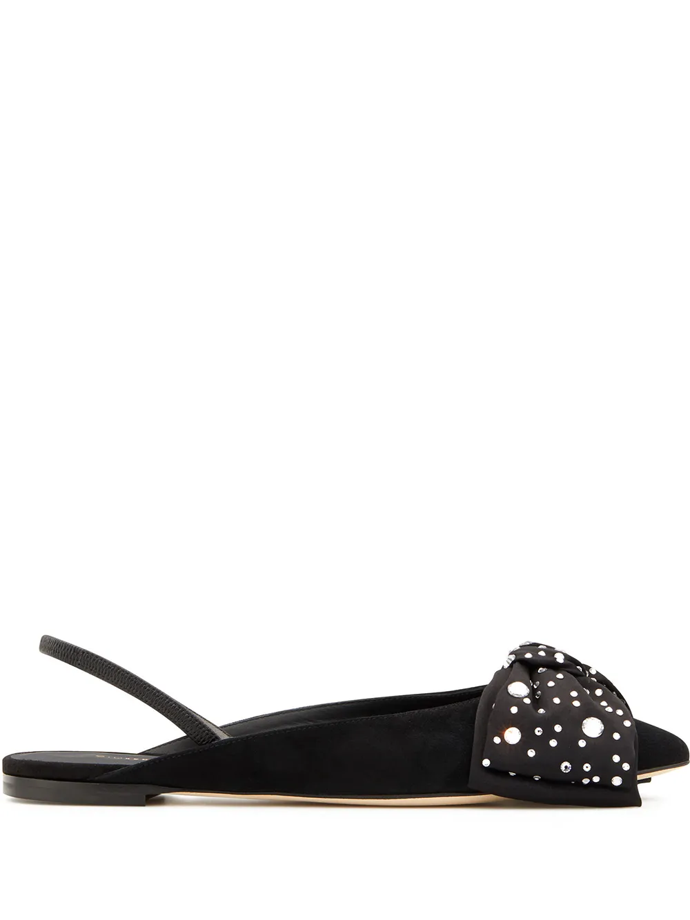 Балетки Johanna с бантом Giuseppe Zanotti, черный