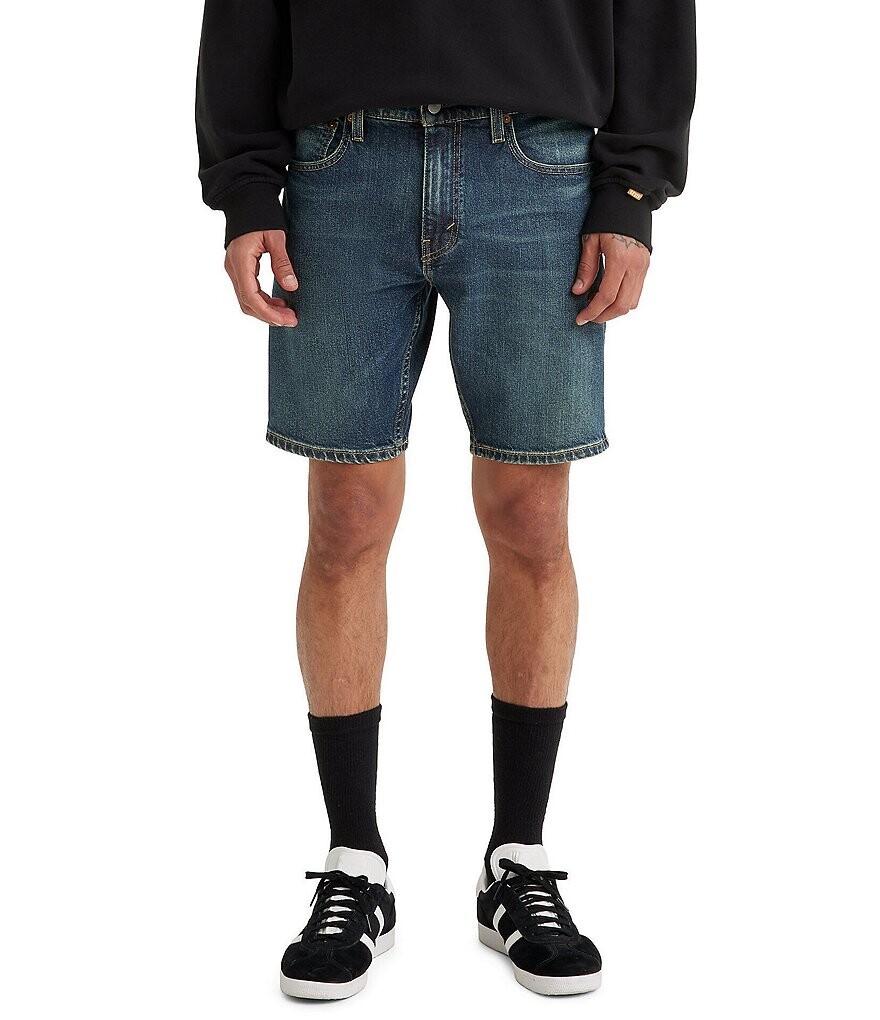 

Levi's 412 Slim Fit 9Джинсовые шорты с внутренним швом, синий