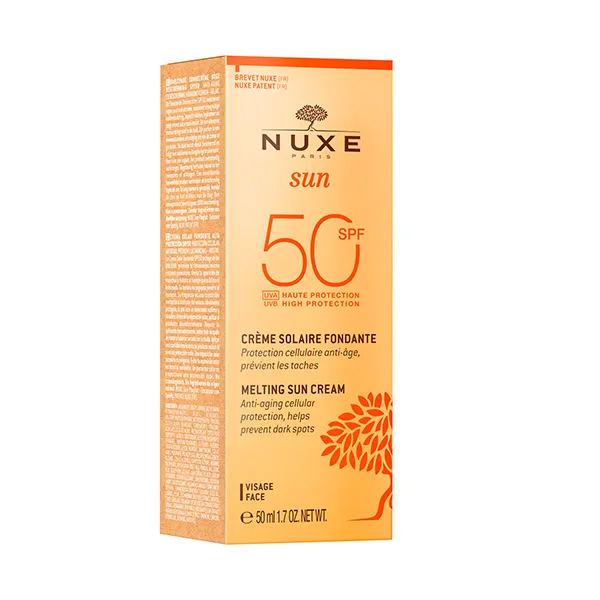 Тающий солнцезащитный крем spf 50 Crema Fundente Para El Rostro Alta Protección Spf50 Nuxe, 50 ml — фото 2