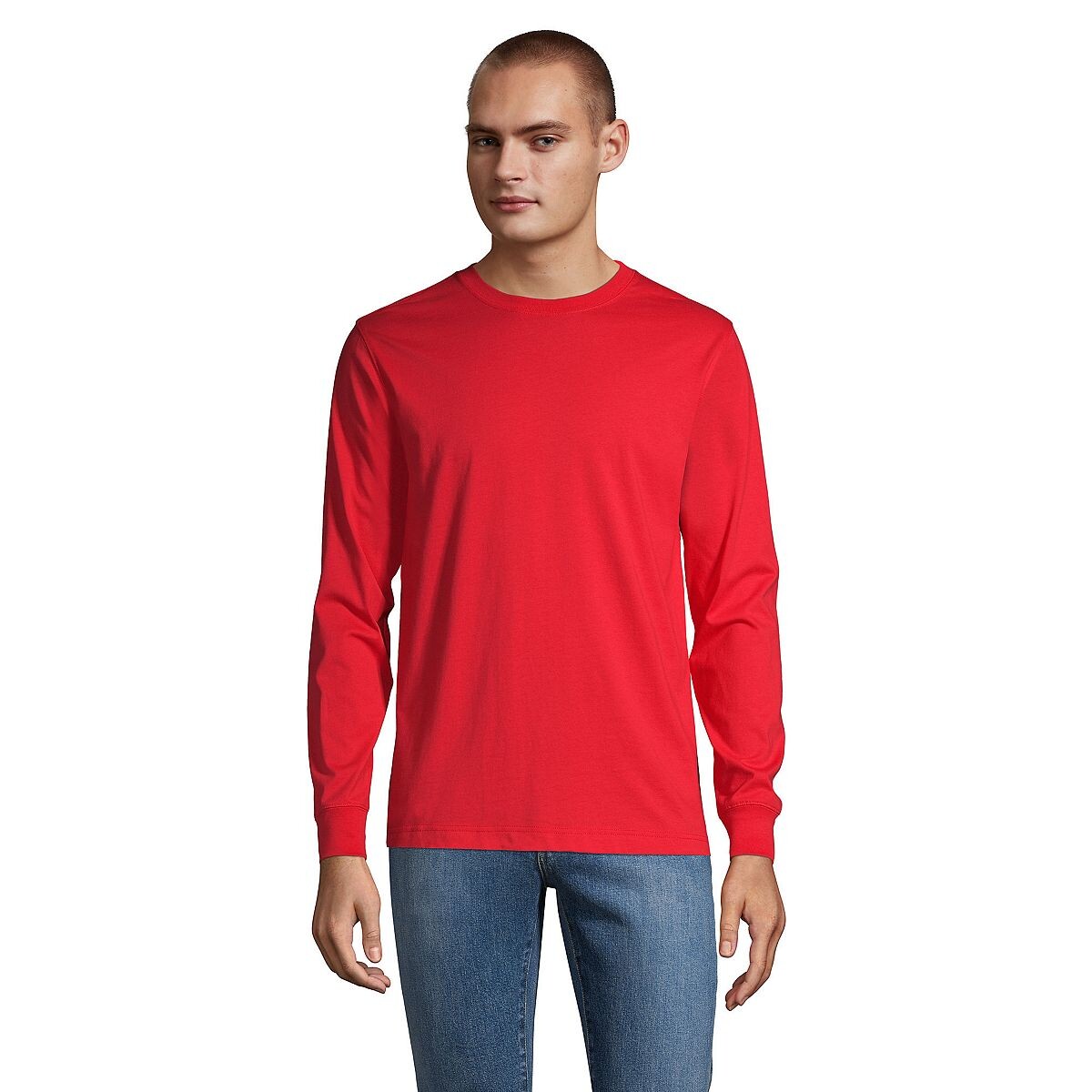 

Мужская футболка Big & Tall Super-T с длинным рукавом Lands' End