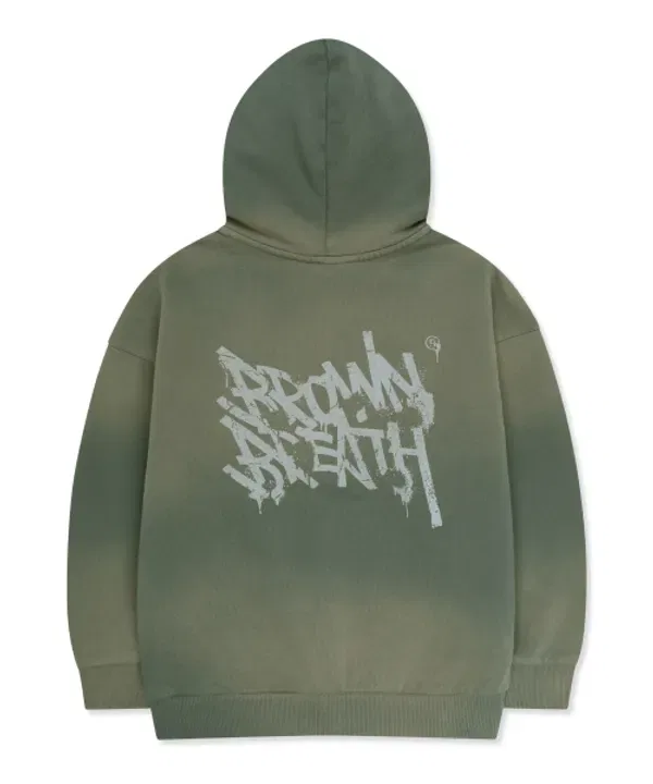 Худи с принтом Kids seam spray tag, Brownbreath Kids, хаки — фото 2