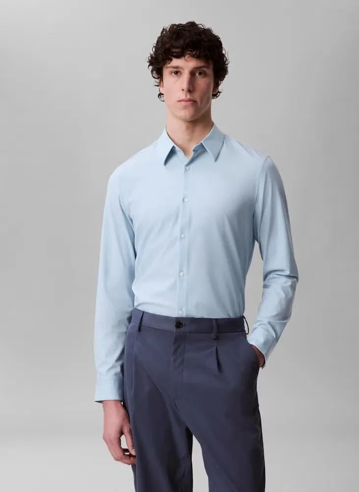 Рубашка с длинным рукавом Casual long sleeve slim fit Calvin Klein, зеленый