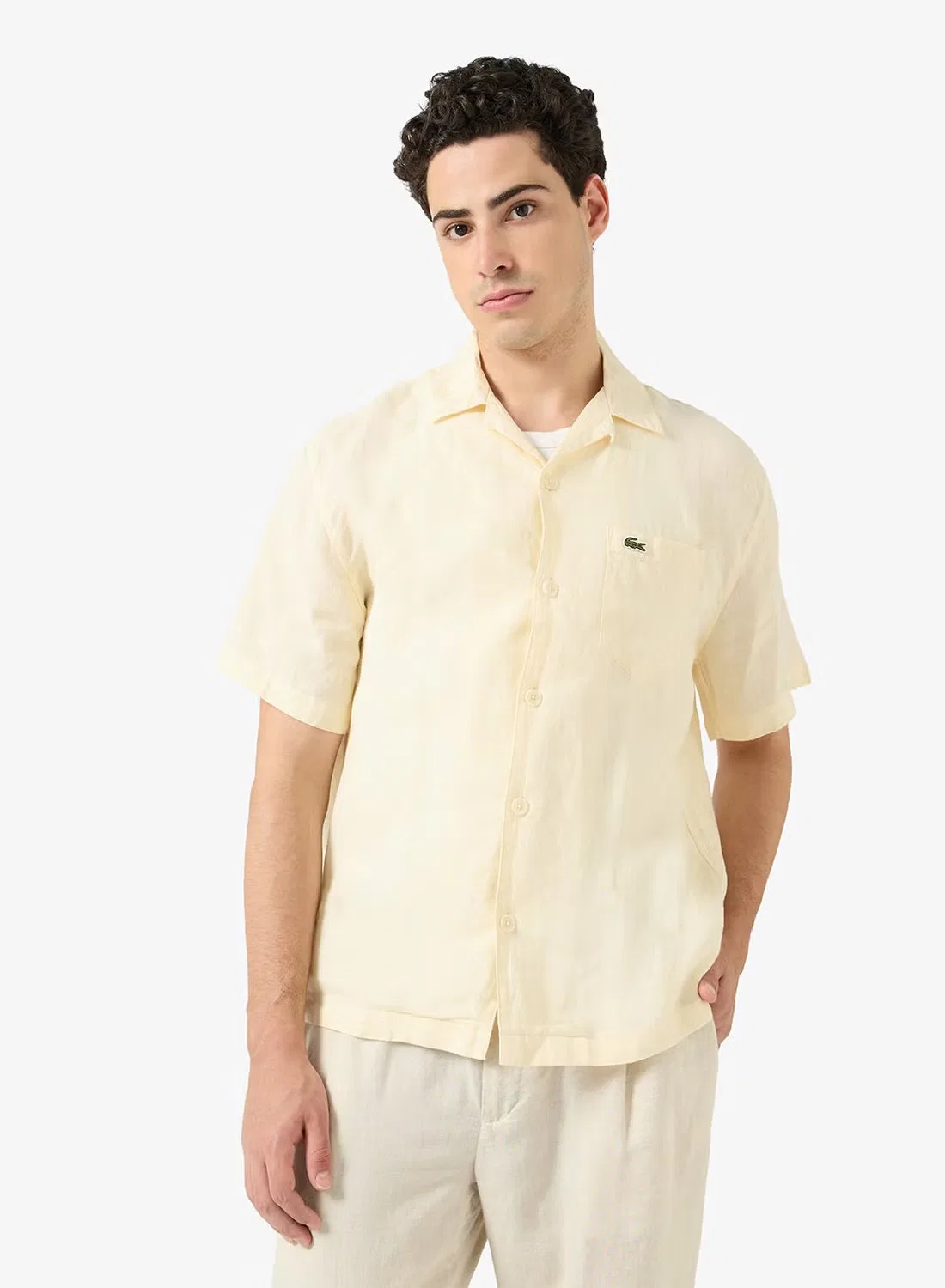 Рубашка классическая Lacoste, натуральный