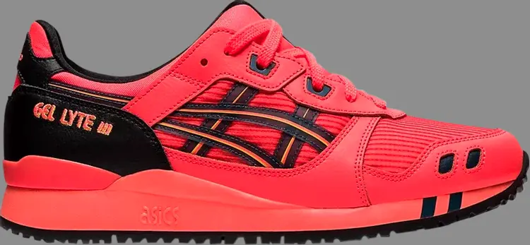 

Кроссовки gel lyte 3 'sunrise red' Asics, красный