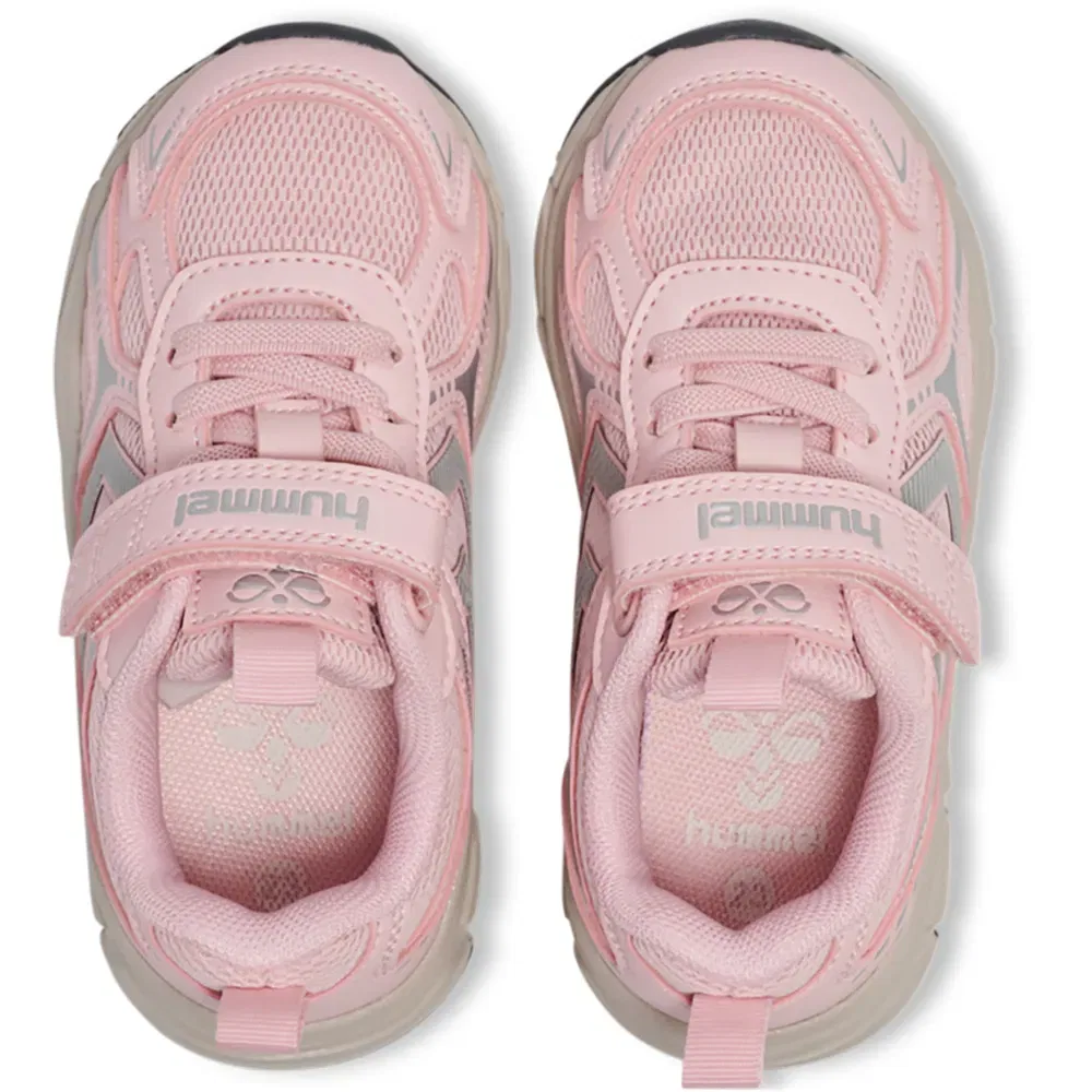 Детские кроссовки для девочек с эластичными шнурками Effort One Hummel, Pink — фото 4
