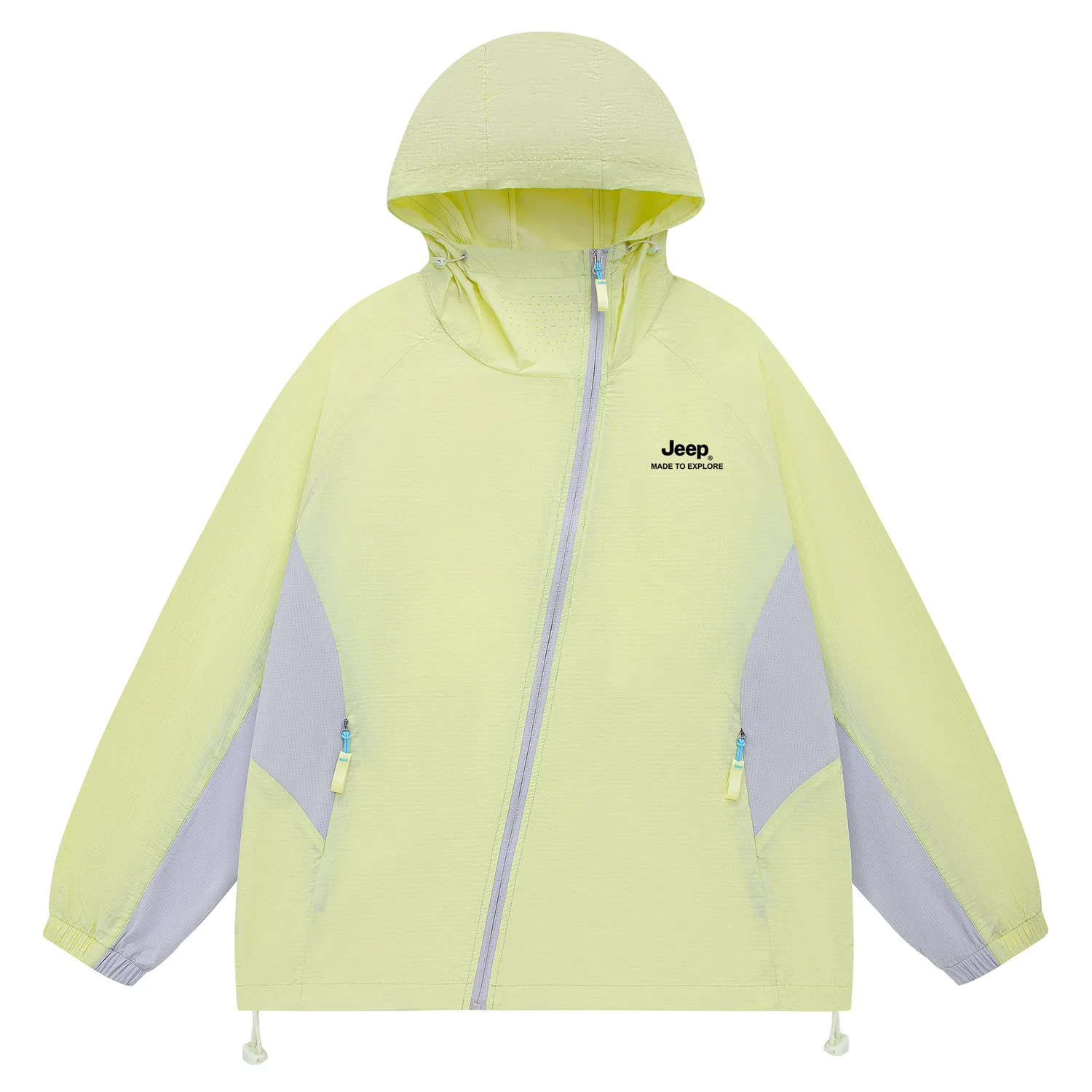 Детская ветровка с капюшоном из коллекции Ice Peak Sun Protection, Jeep, Lime Yellow