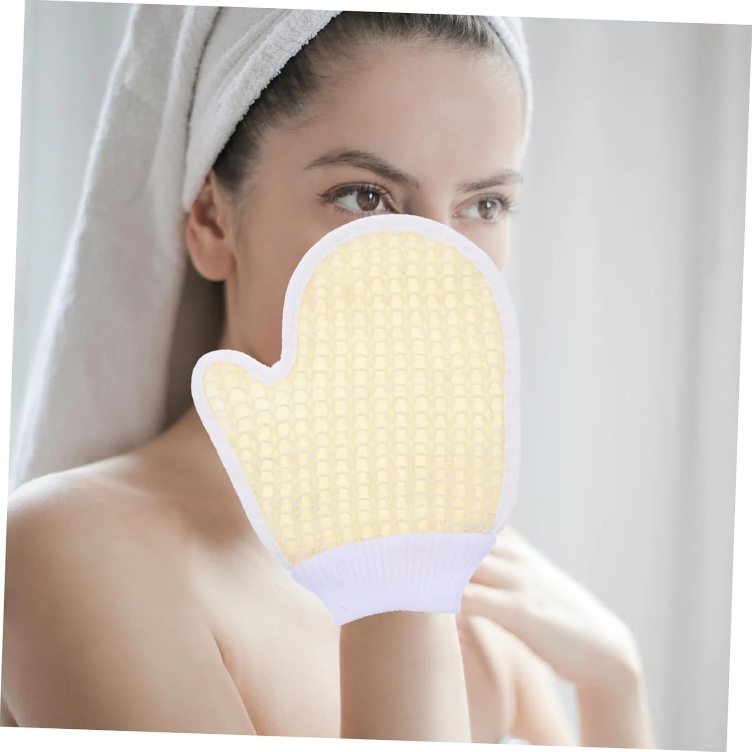 Эксфолиирующие перчатки для ванны Healeved, 2 шт, 50 г, Beige — фото 2