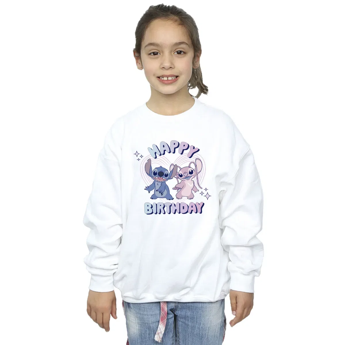 Детский свитшот Happy Birthday Lilo & Stitch, White