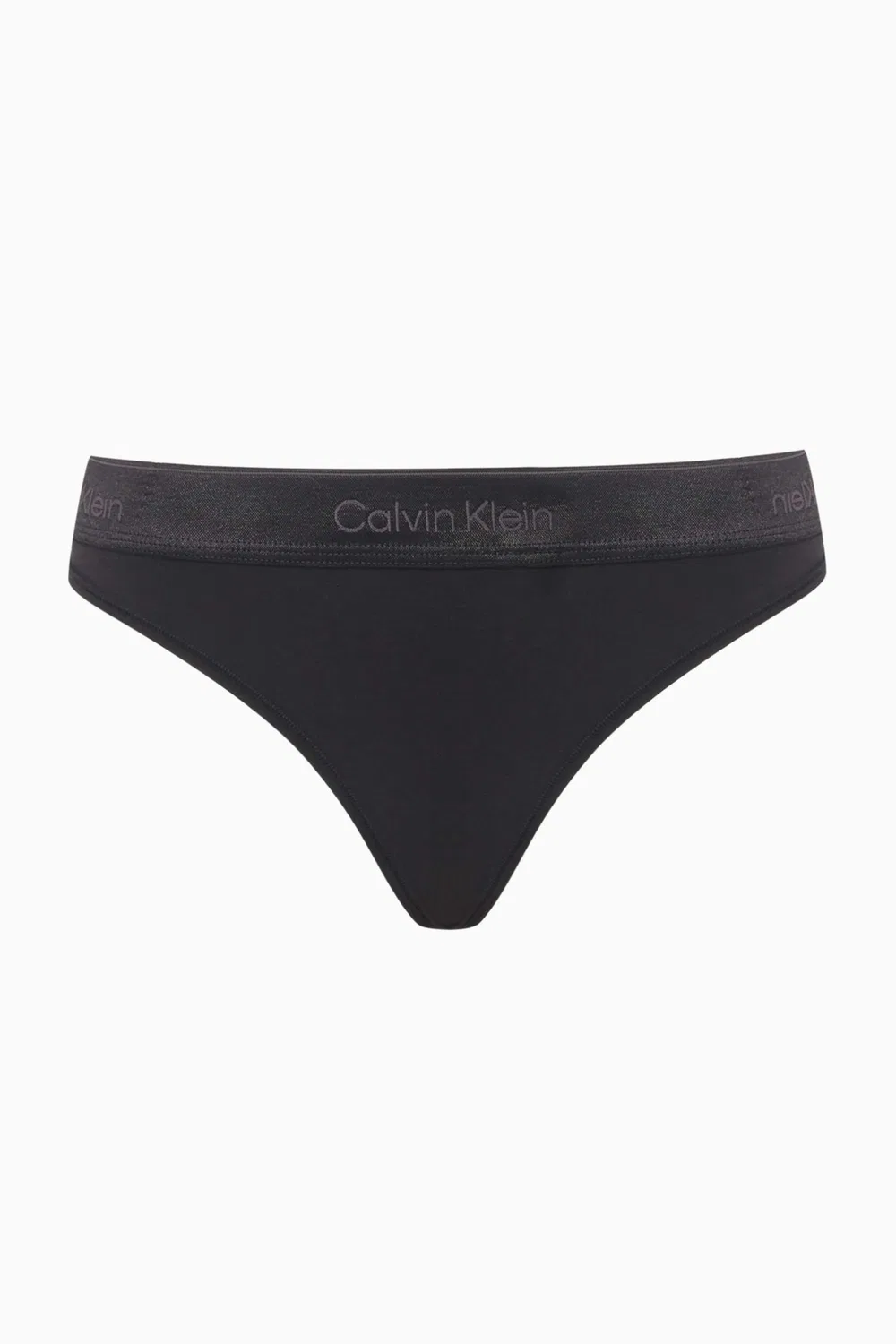 Трусы-стринги хлопковые Icon Calvin Klein, черный