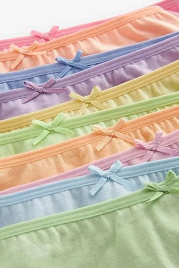Детские трусы для девочек хлопковые 10 штук Next Baby, Multicolor — фото 2