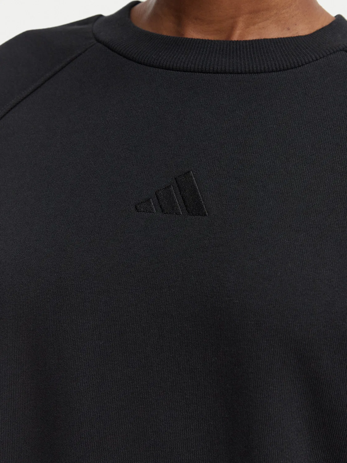 Женская толстовка стандартного кроя Kit Adidas, черный — фото 4