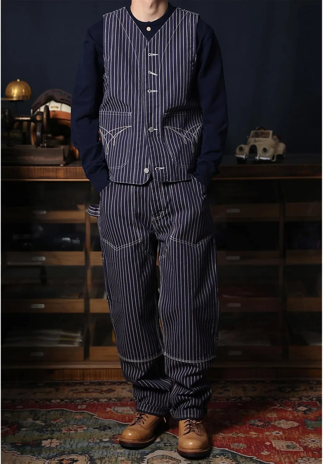 Мужские многофункциональные брюки-паинтер Wabash Stripes, Stripes — фото 4
