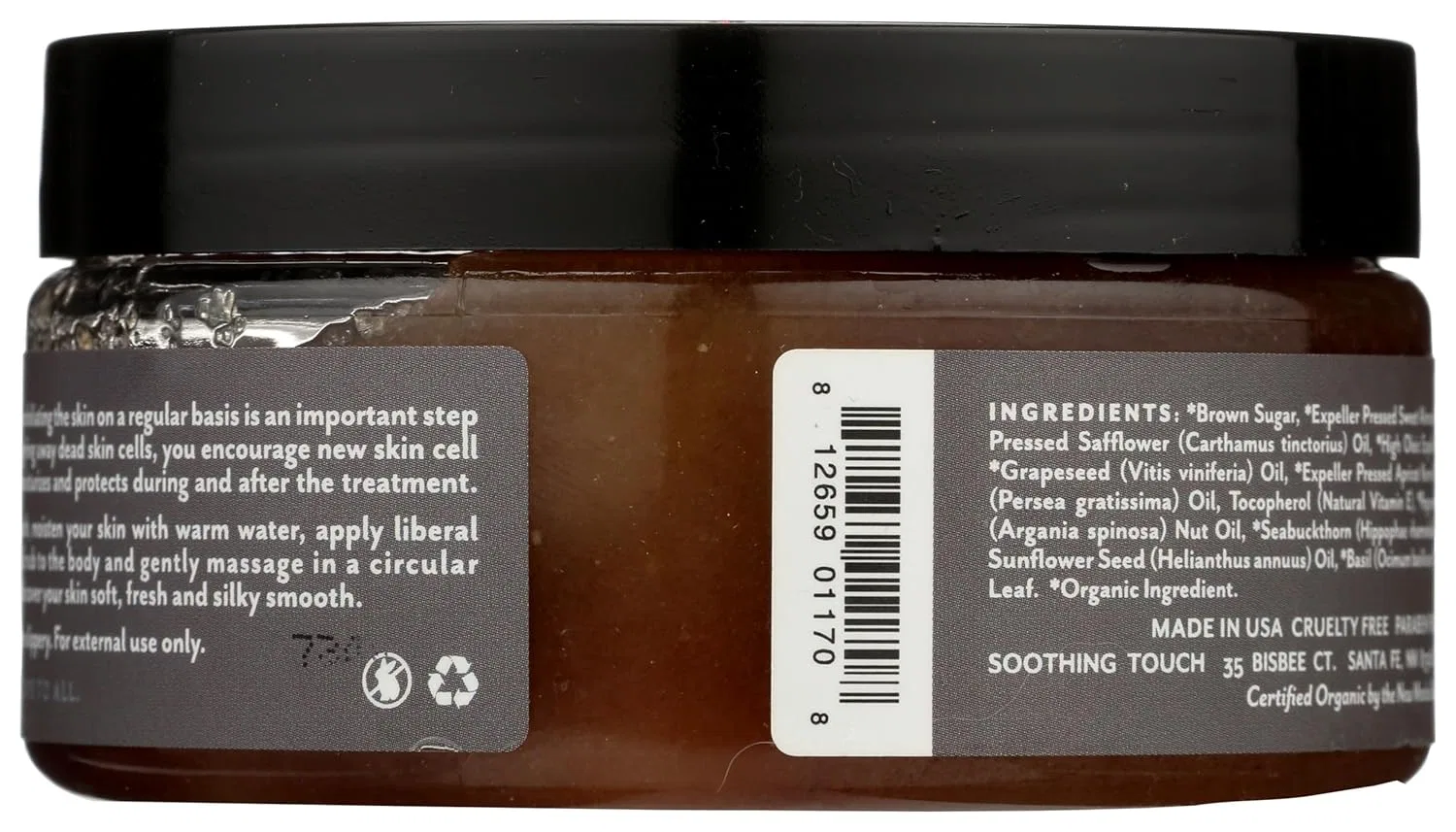 Скраб для тела с коричневым сахаром и шоколадом Soothing Touch, 236.59 мл — фото 2
