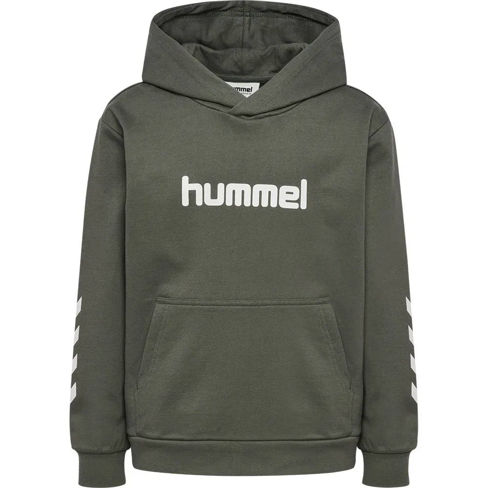 Худи Regular Logo Hummel, зеленый — фото 3