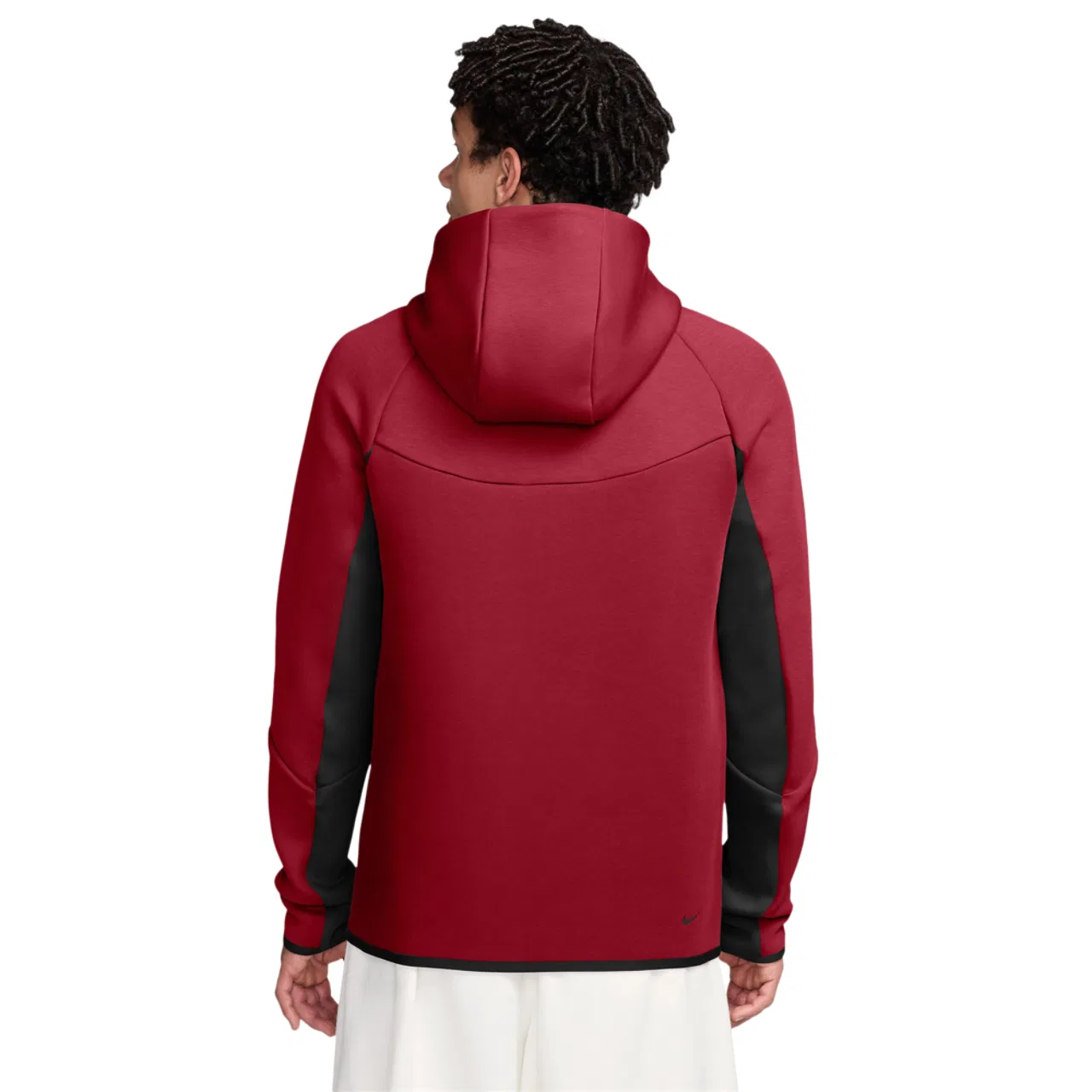 Мужская толстовка Tech Fleece Full-Zip Windrunner Nike, красный/черный — фото 2