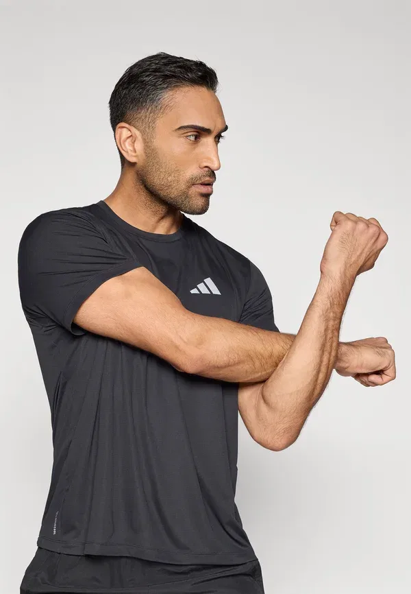 Футболка для бега - спортивная футболка Adidas Performance, черный — фото 4