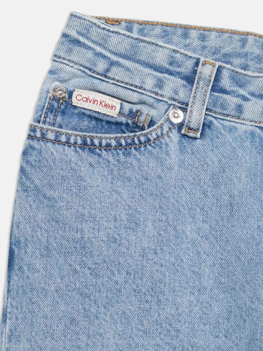 Джинсы Calvin Klein Jeans Barrel Jeans синего цвета — фото 4