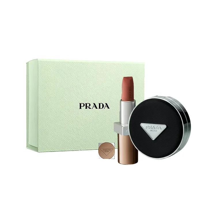 Набор макияжа Air Cushion + Lipstick, PRADA, Brown