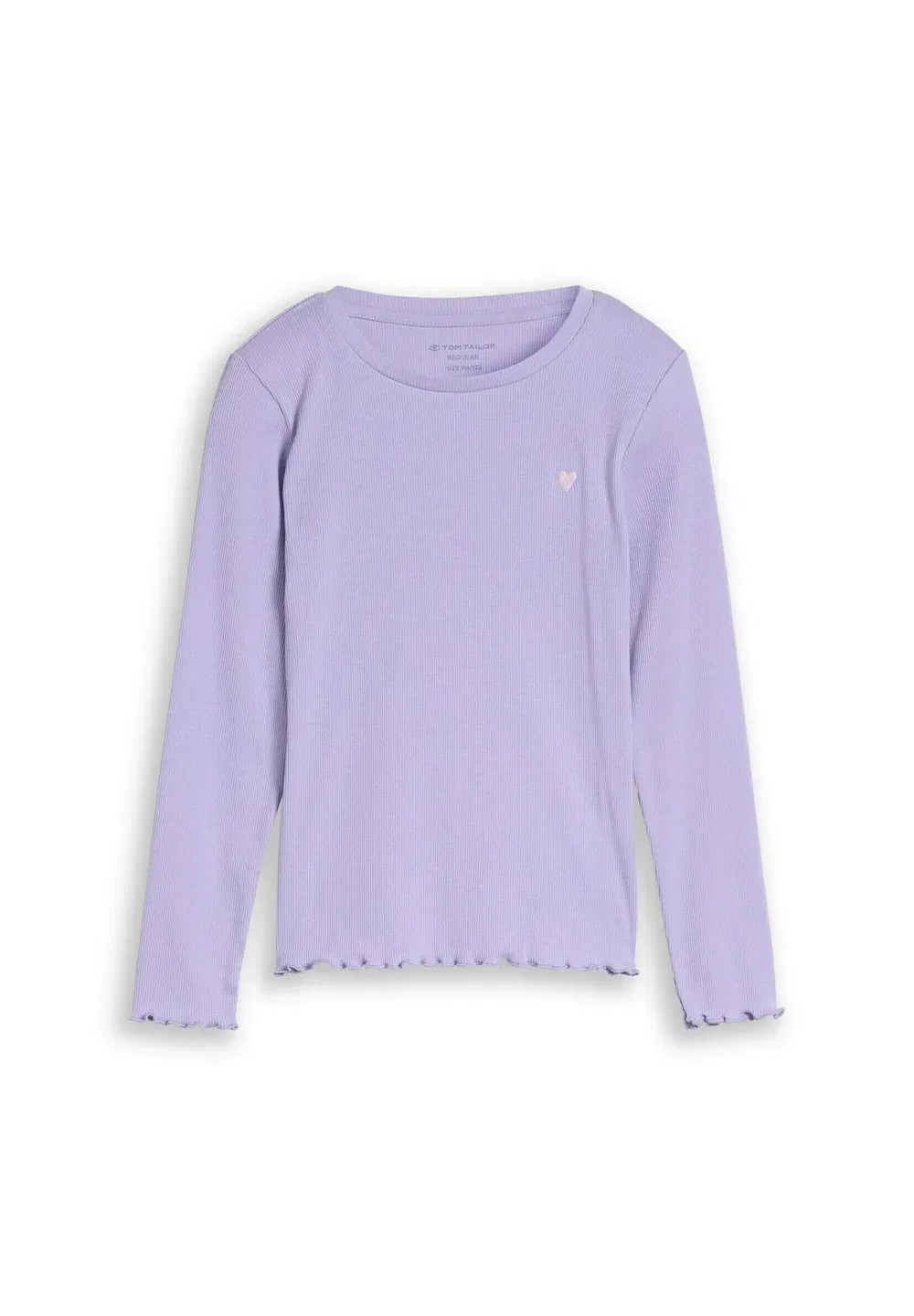 Футболка langarmshirt mit rippstruktur - топ с длинными рукавами Tom Tailor, Sweet Purple