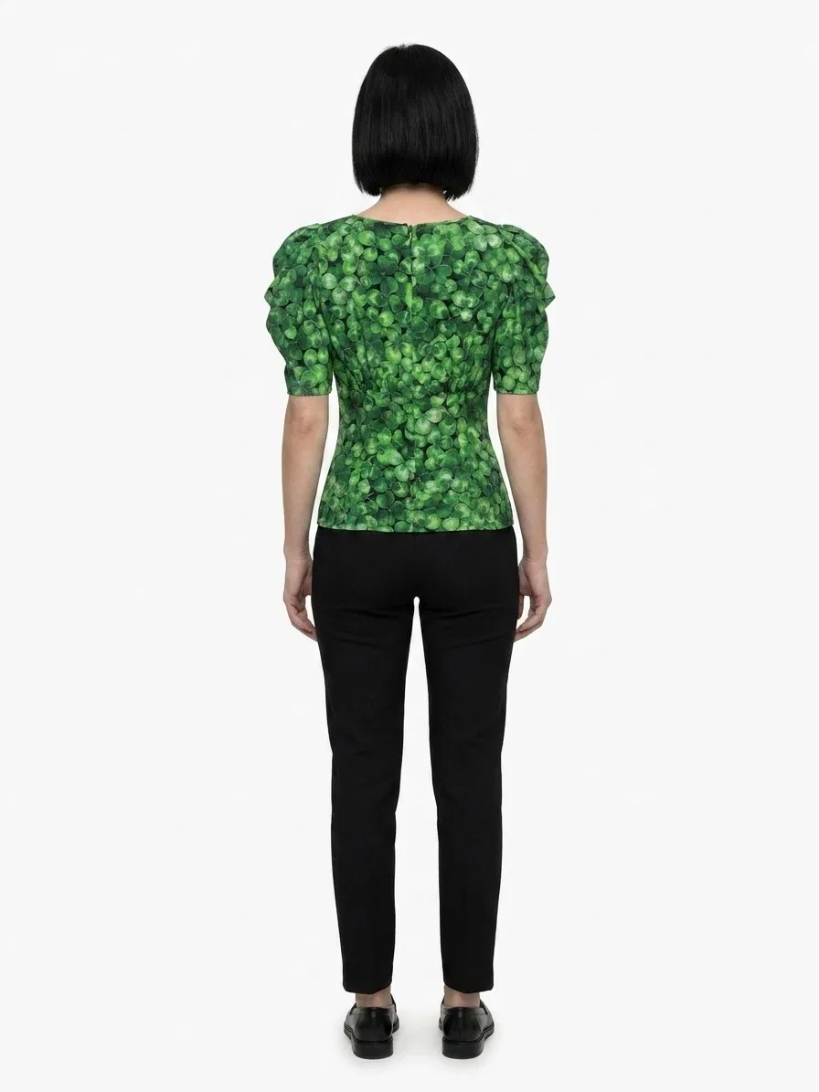 Женская футболка с принтом Bicolor Elastane T-Shirt Dolce & Gabbana, Bicolor — фото 2