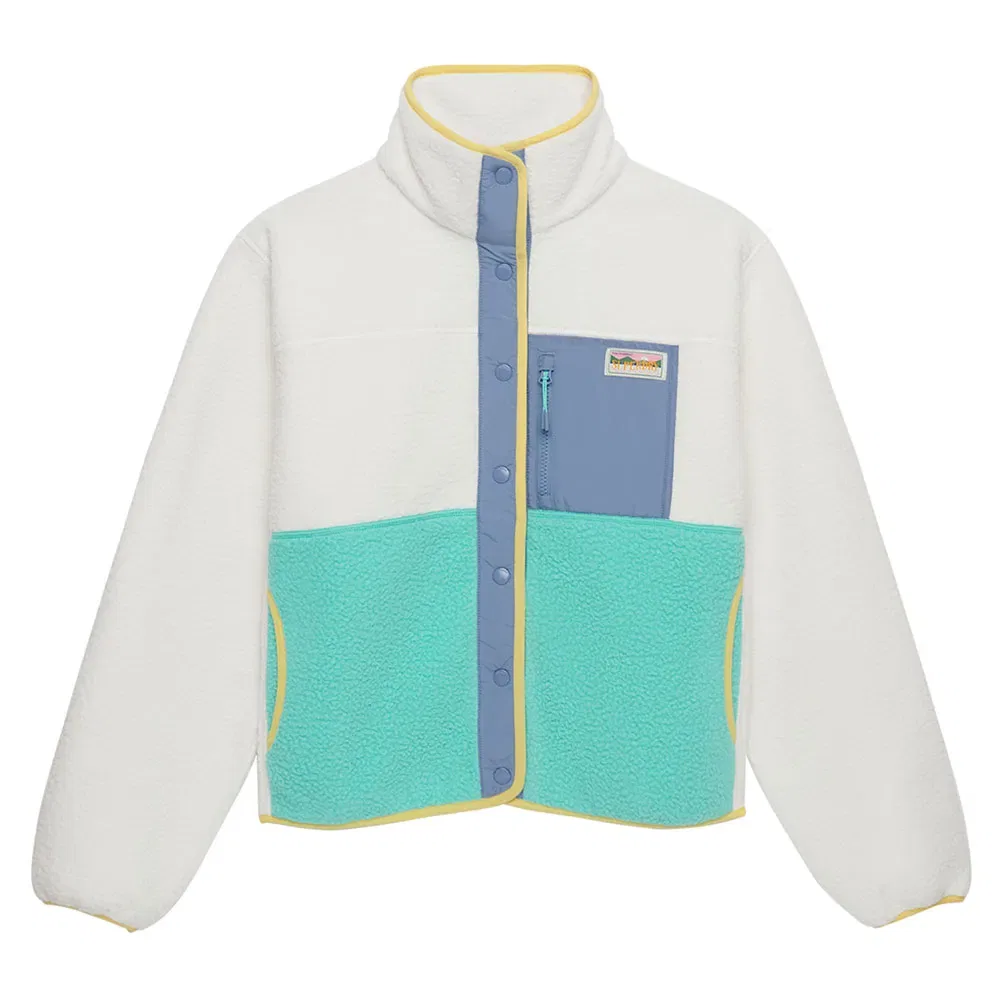 Куртка Colour Block Fleece Superdry, белый — фото 3