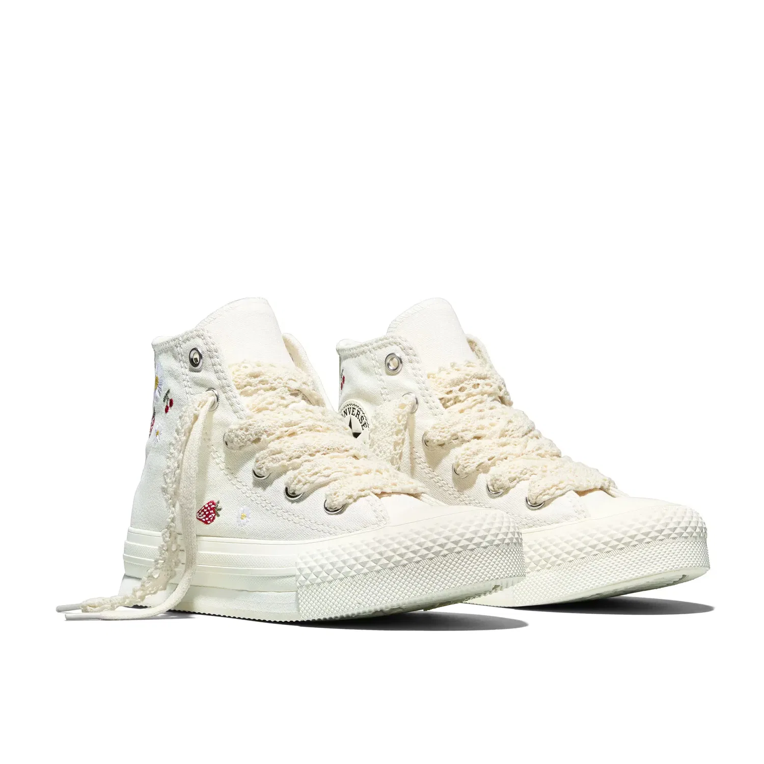 Детские кроссовки для мальчиков с принтом Chuck Taylor All Star EVA Lift Summer Market Converse, Blanco — фото 2