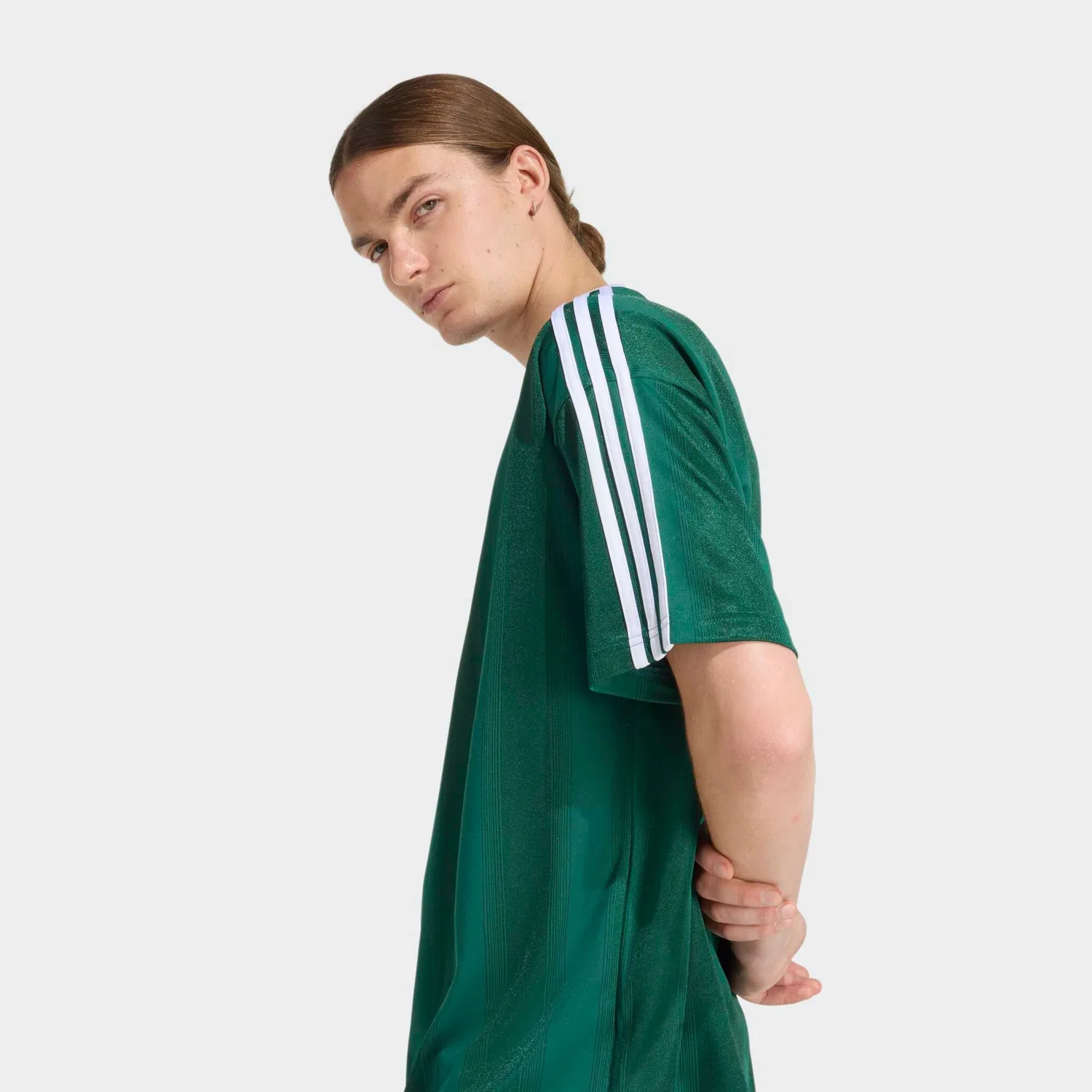 Мужская футболка с принтом Jacquard Adidas Originals, Collegiate Green — фото 4