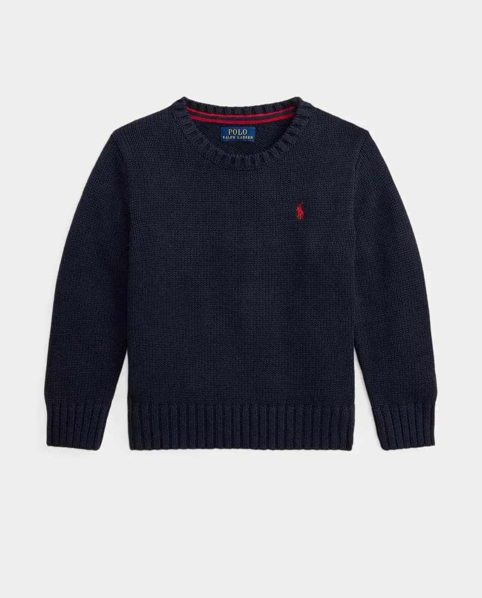 Детский джемпер с круглым вырезом Polo Ralph Lauren, Azul Marino