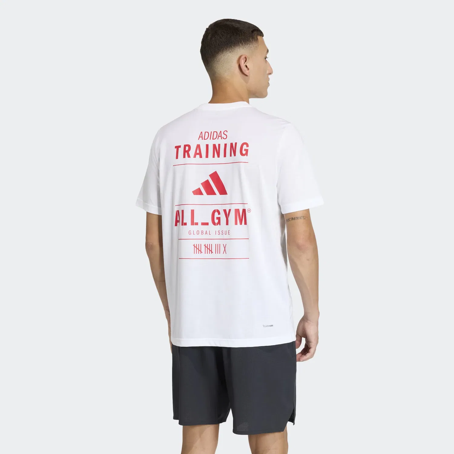 Мужская футболка с технологией CLIMACOOL Adidas Performance, White/Pure Ruby