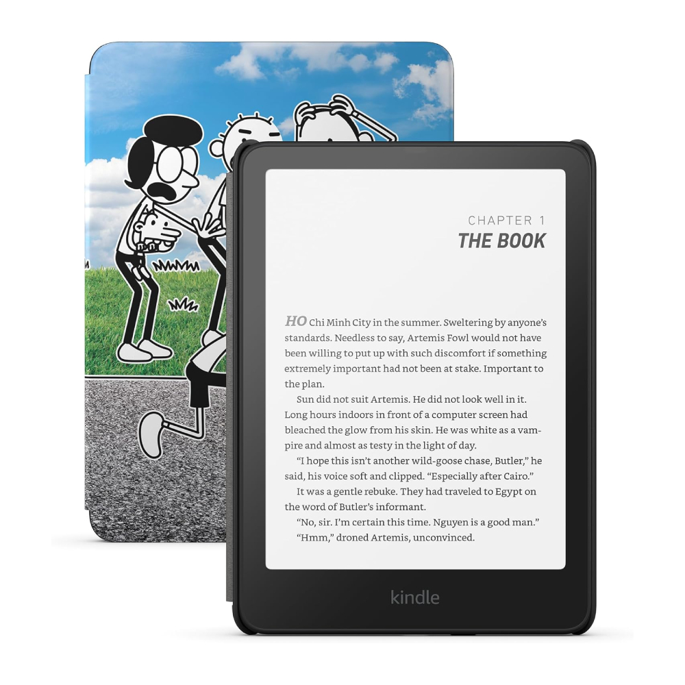 

Электронная книга Amazon Kindle Paperwhite Kids 12 (2024), 7", 16 ГБ, Wi-Fi, черный с чехлом Diary of a Wimpy Kid