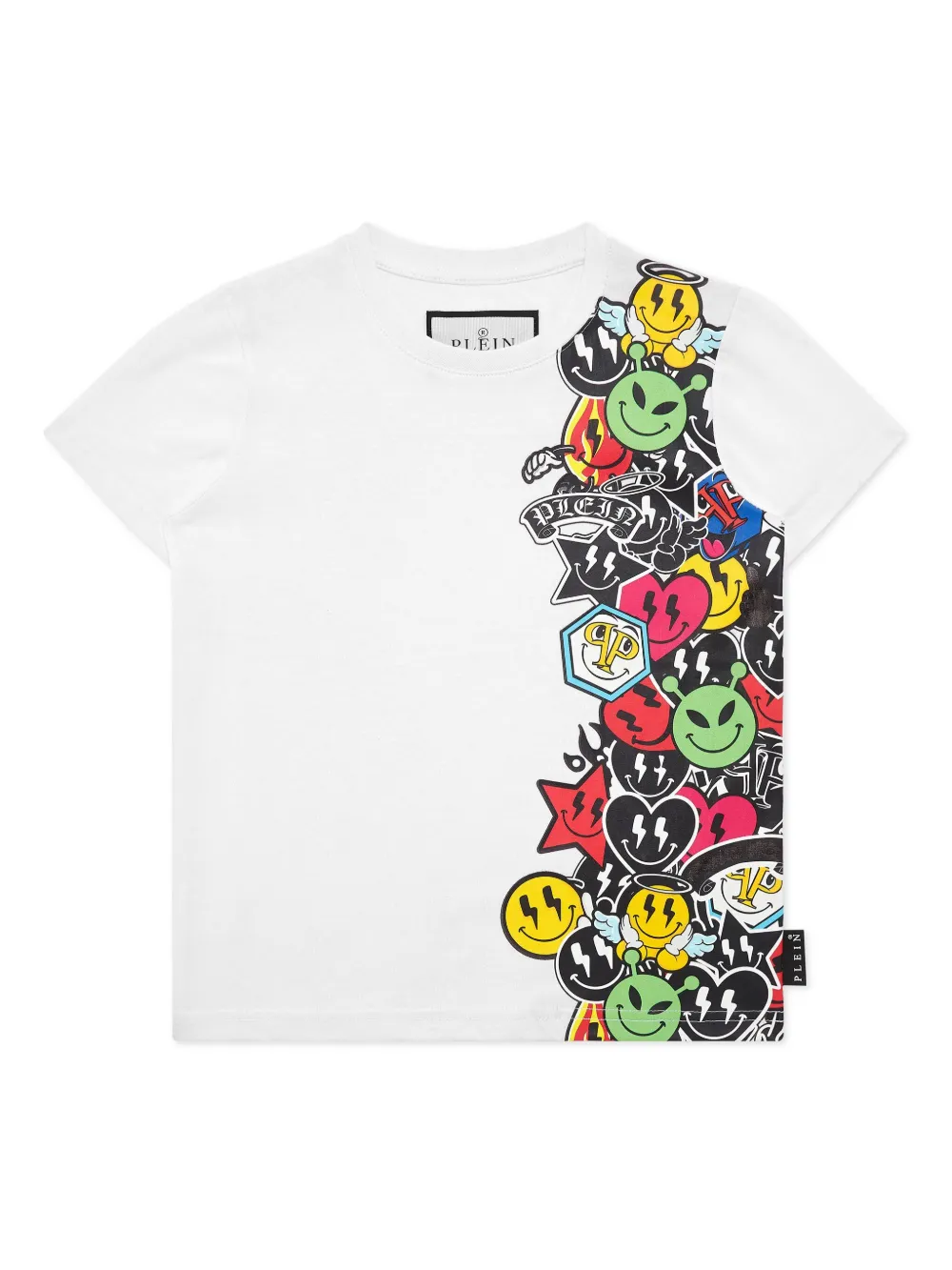 

Футболка с принтом Philipp Plein Junior, белый