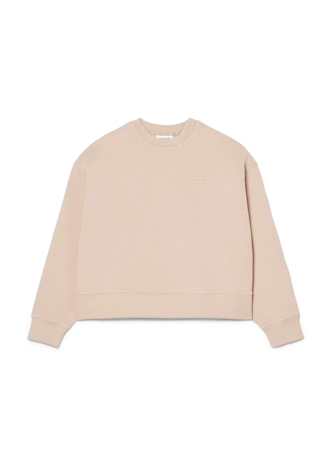 Свитшот женский Lacoste Oversize Fit, бежевый