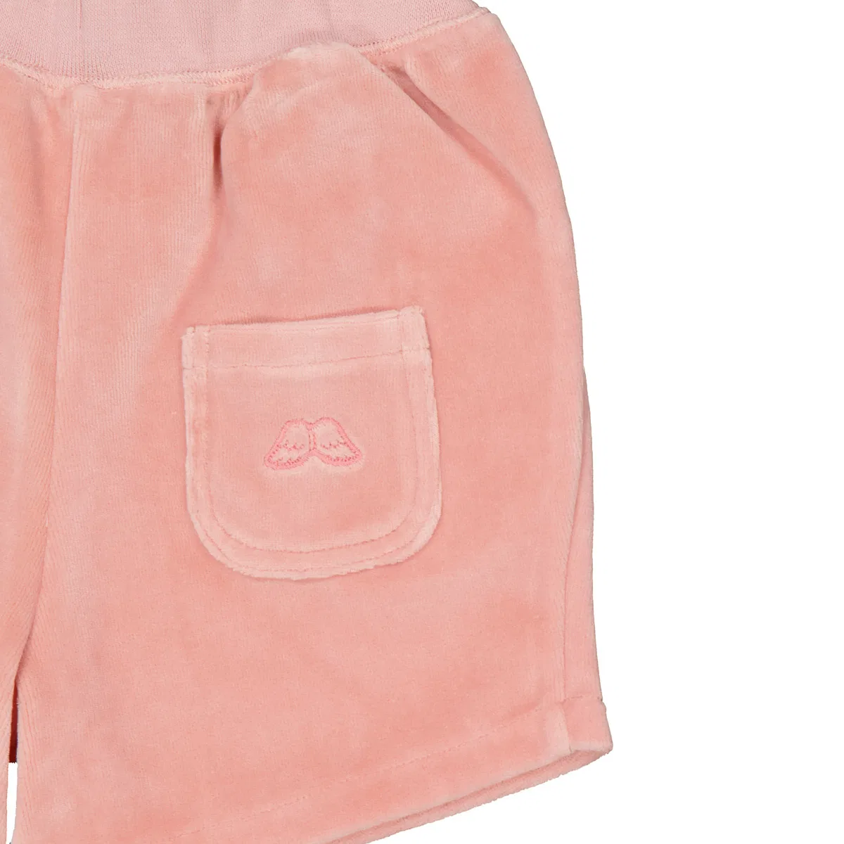 Шорты из велюра с крылышками Girls Velour Angel Wing Shorts Marie Chantal, Pink — фото 3