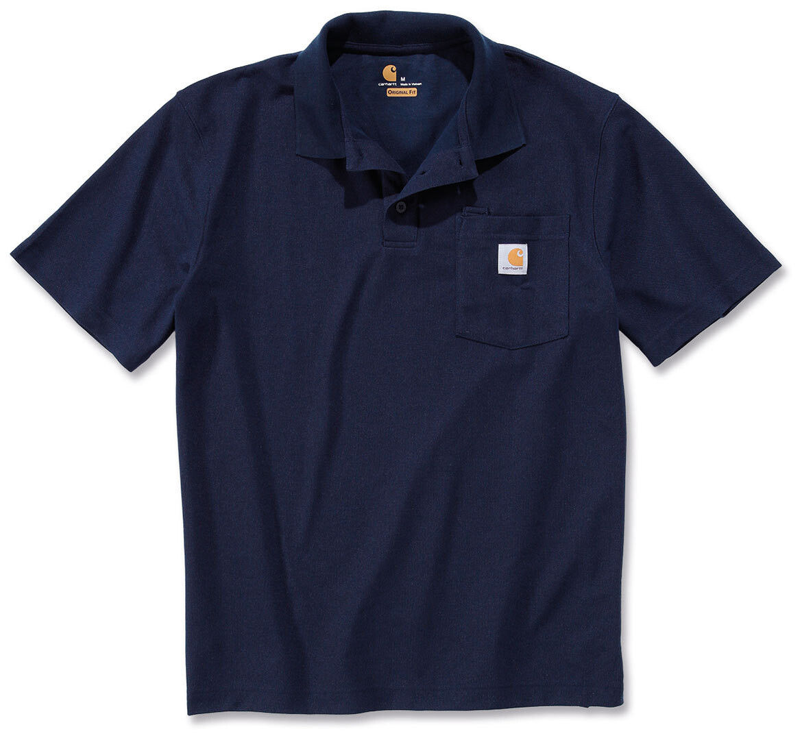 

Рубашка поло Carhartt Contractors Work Pocket, темно-синий