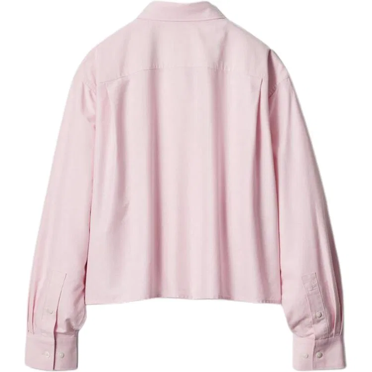 Женская рубашка розовая UNIQLO, Pink — фото 3