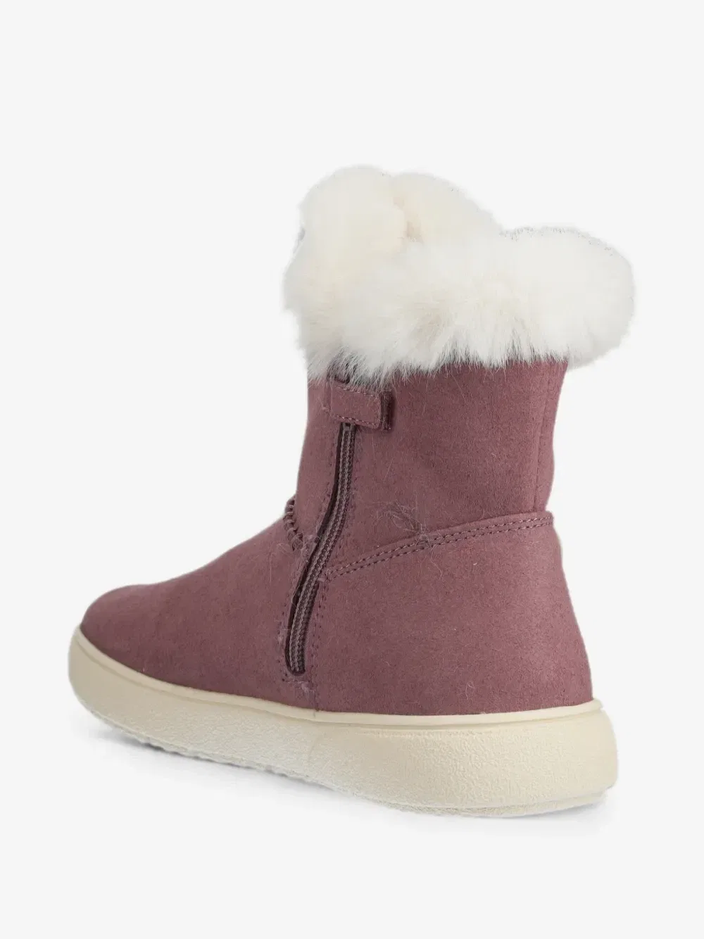Сапоги Theleven с отделкой из искусственного меха Geox Kids, розовый — фото 3