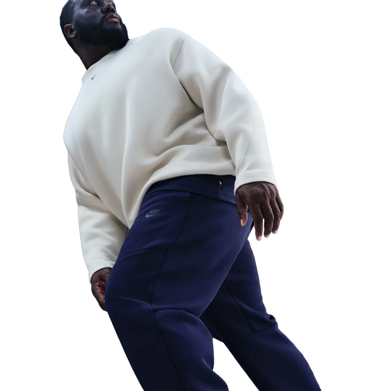 Мужские брюки Tech Fleece Open Hem Nike, цвет Obsidian/Black — фото 3