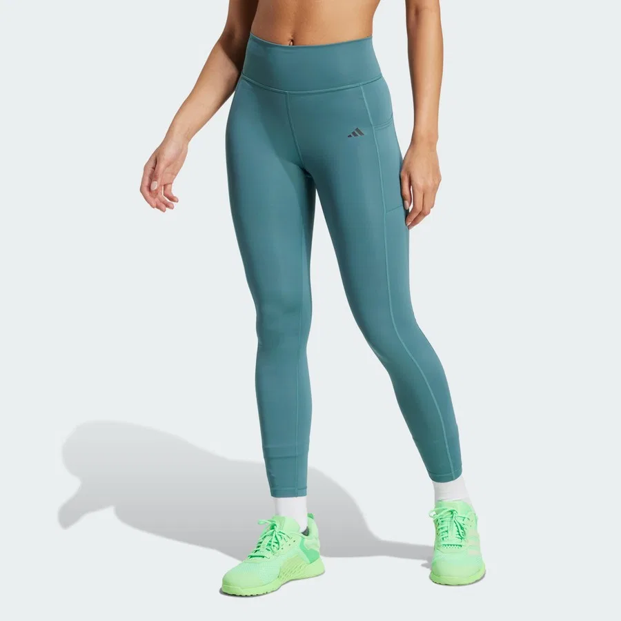 Спортивные леггинсы с карманом Optimé Stash 7/8 adidas, Черный