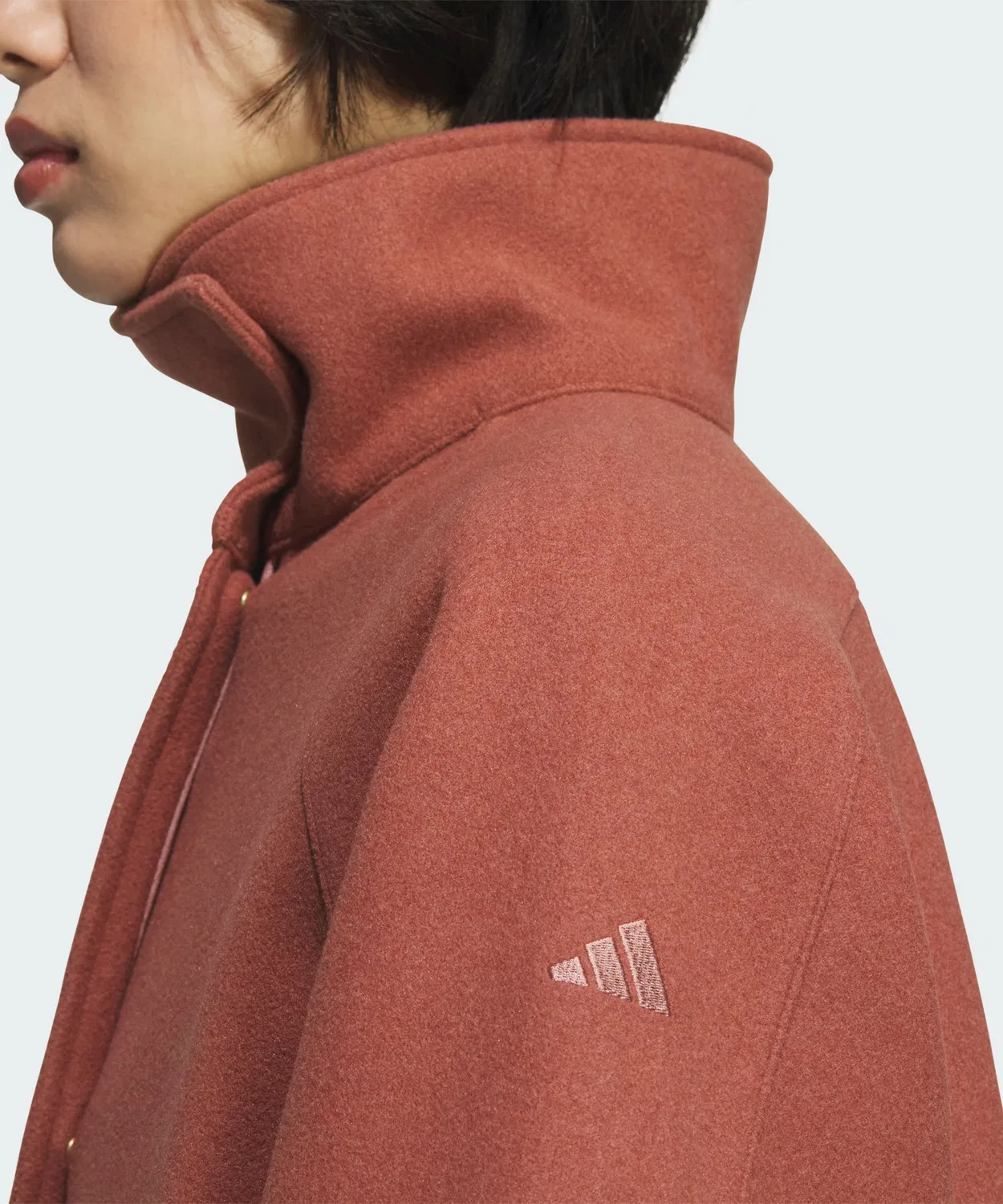 Женский жакет свободного кроя из переработанного полиэстера Luxflow All Days Adidas, Красный — фото 4