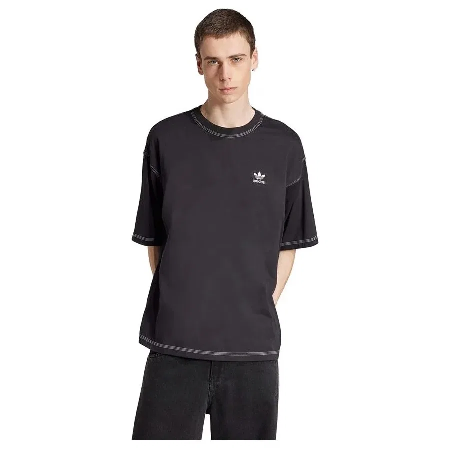 Футболка с длинным рукавом Essential Tee adidas, Черный — фото 2