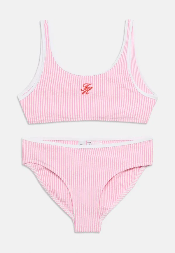Купальник комплект из бикини и топа с логотипом Tommy Hilfiger light pink, светло-розовый