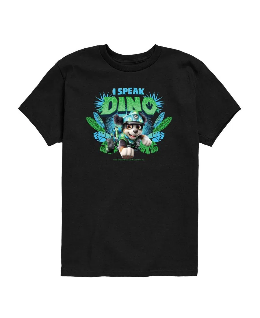 Футболка с коротким рукавом и принтом I Speak Dino Paw Patrol, Black