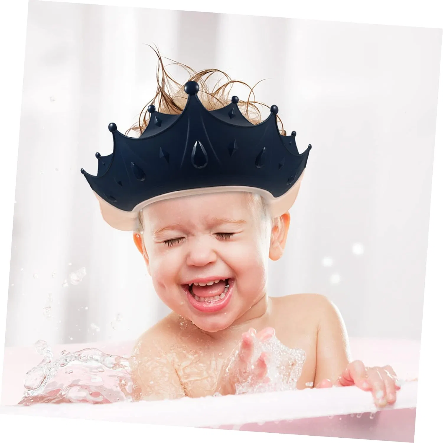 Шапочка для душа Toyvian, набор 5 шт, 23,5x23,5 см, Blue — фото 2