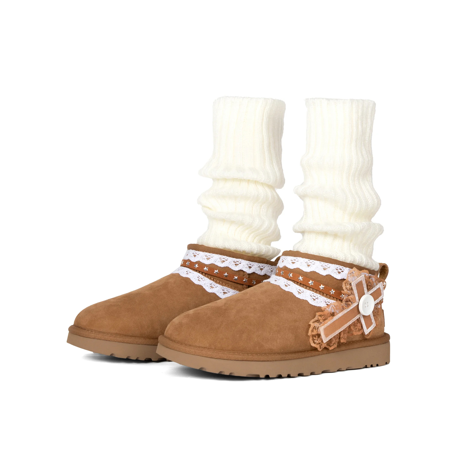 Сапоги женские UGG Classic с вытянутым носком, коричневый — фото 3