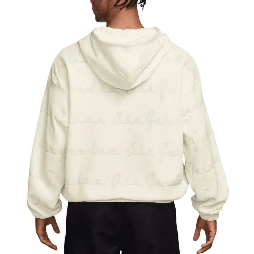 Мужской пуловер-худи Air Jordan Flight Jacquard Pullover Hoodie, белый — фото 2