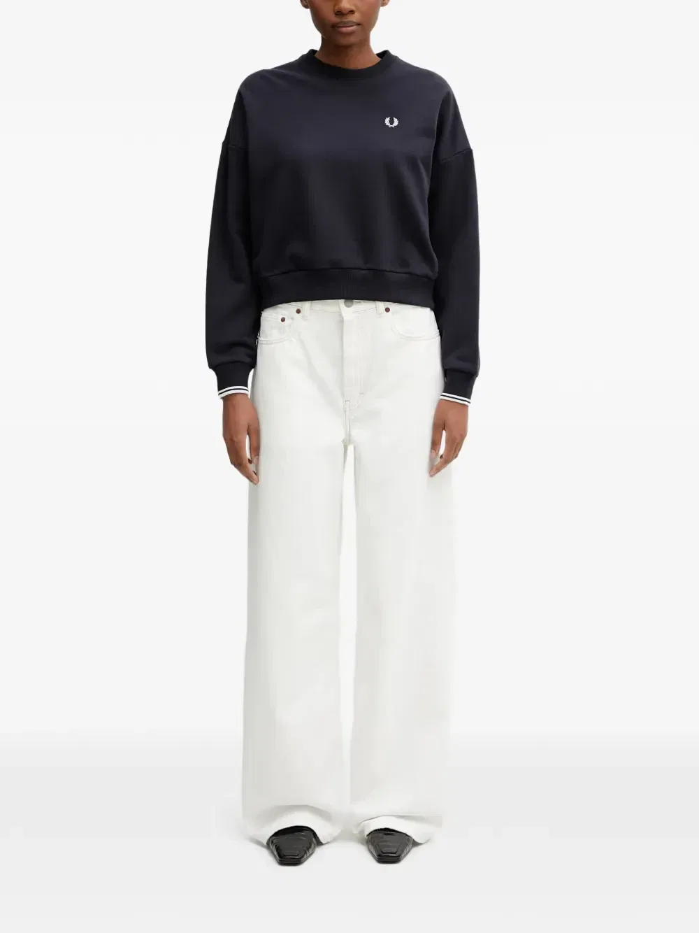 Джинсы с широкими штанинами Polo Ralph Lauren, белый — фото 2