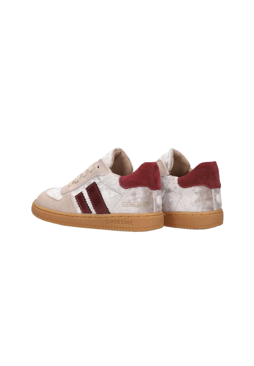 Кроссовки Meisjes lage bn26w002. - детская обувь Shoesme, Beige Red Velvet — фото 4